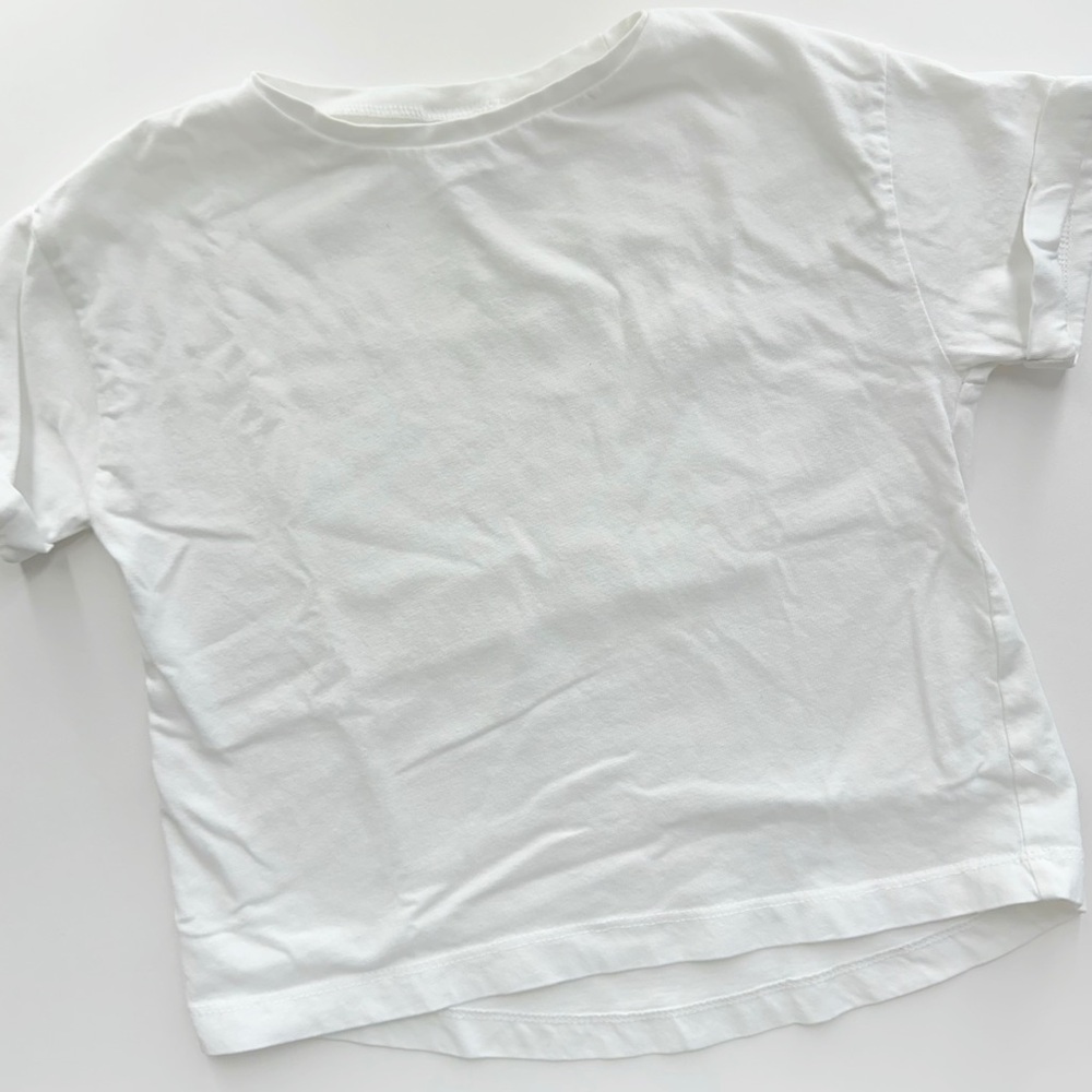 Zara Girls Classic White T-Shirt
